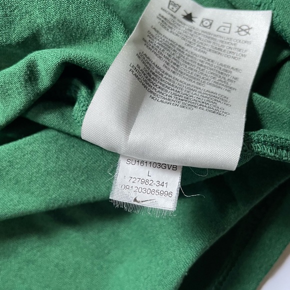 NIKE Mens Large T Shirt Rivendale Pittsburgh Green Dri Fit Short Sleeve Slim Fit - Picture 5 of 8